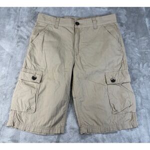 Levis Cargo Shorts Mens 31 Khaki Tan Ripstop Cotton Multi Utility white tab